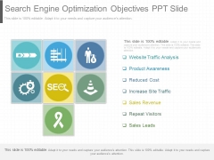 Search Engine Optimization Objectives Ppt Slide