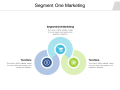 Segment One Marketing Ppt PowerPoint Presentation Pictures Smartart Cpb