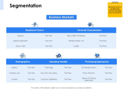 Segmentation Of B2B Markets Segmentation Business Ppt PowerPoint Presentation Visual Aids Deck PDF Segmentation Of B2B Markets Segmentation Business Ppt PowerPoint Presentation Visual Aids Deck PDF