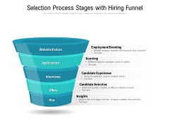 Selection Process Stages With Hiring Funnel Ppt PowerPoint Presentation File Ideas PDF Selection Process Stages With Hiring Funnel Ppt PowerPoint Presentation File Ideas PDF