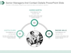 Senior Managers And Contact Details Powerpoint Slide Senior Managers And Contact Details Powerpoint Slide