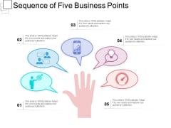 Sequence Of Five Business Points Ppt PowerPoint Presentation Gallery Clipart PDF Sequence Of Five Business Points Ppt PowerPoint Presentation Gallery Clipart PDF