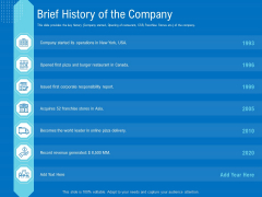 Series B Funding For Startup Capitalization Brief History Of The Company Ideas PDF Series B Funding For Startup Capitalization Brief History Of The Company Ideas PDF
