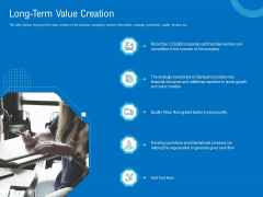 Series B Funding For Startup Capitalization Long Term Value Creation Structure PDF