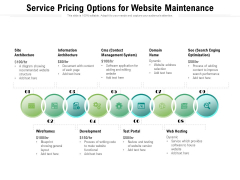 Service Pricing Options For Website Maintenance Ppt PowerPoint Presentation Show Elements PDF Service Pricing Options For Website Maintenance Ppt PowerPoint Presentation Show Elements PDF