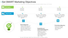 Set SMART Marketing Objectives Internet Marketing Strategies To Grow Your Business Demonstration PDF Set SMART Marketing Objectives Internet Marketing Strategies To Grow Your Business Demonstration PDF