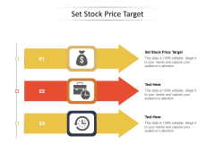 Set Stock Price Target Ppt PowerPoint Presentation Pictures Gridlines Cpb