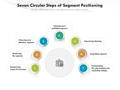 Seven Circular Steps Of Segment Positioning Ppt PowerPoint Presentation Gallery Layout PDF Seven Circular Steps Of Segment Positioning Ppt PowerPoint Presentation Gallery Layout PDF