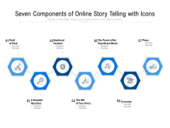 Seven Components Of Online Story Telling With Icons Ppt PowerPoint Presentation Gallery Topics PDF Seven Components Of Online Story Telling With Icons Ppt PowerPoint Presentation Gallery Topics PDF