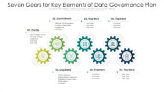Seven Gears For Key Elements Of Data Governance Plan Ppt PowerPoint Presentation Gallery Graphic Images PDF Seven Gears For Key Elements Of Data Governance Plan Ppt PowerPoint Presentation Gallery Graphic Images PDF