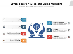 Seven Ideas For Successful Online Marketing Ppt PowerPoint Presentation Model Slide Portrait Seven Ideas For Successful Online Marketing Ppt PowerPoint Presentation Model Slide Portrait