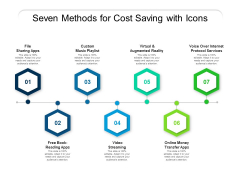 Seven Methods For Cost Saving With Icons Ppt PowerPoint Presentation Gallery Outline PDF Seven Methods For Cost Saving With Icons Ppt PowerPoint Presentation Gallery Outline PDF