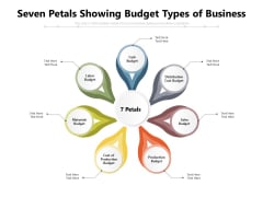 Seven Petals Showing Budget Types Of Business Ppt PowerPoint Presentation Gallery Designs PDF Seven Petals Showing Budget Types Of Business Ppt PowerPoint Presentation Gallery Designs PDF