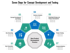 Seven Steps For Concept Development And Testing Ppt PowerPoint Presentation Icon Portfolio PDF Seven Steps For Concept Development And Testing Ppt PowerPoint Presentation Icon Portfolio PDF