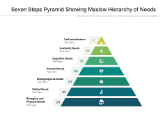 Seven Steps Pyramid Showing Maslow Hierarchy Of Needs Ppt PowerPoint Presentation Styles Portfolio PDF