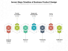Seven Steps Timeline Of Business Product Design Ppt PowerPoint Presentation File Example Topics PDF Seven Steps Timeline Of Business Product Design Ppt PowerPoint Presentation File Example Topics PDF