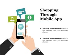 Shopping Through Mobile App Ppt PowerPoint Presentation File Example Introduction