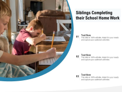 Siblings Completing Their School Home Work Ppt PowerPoint Presentation File Inspiration PDF Siblings Completing Their School Home Work Ppt PowerPoint Presentation File Inspiration PDF