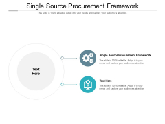 Single Source Procurement Framework Ppt PowerPoint Presentation Show Example Introduction Cpb Pdf Single Source Procurement Framework Ppt PowerPoint Presentation Show Example Introduction Cpb Pdf