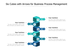 Six Cubes With Arrows For Business Process Management Ppt PowerPoint Presentation Inspiration Six Cubes With Arrows For Business Process Management Ppt PowerPoint Presentation Inspiration