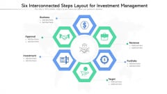 Six Interconnected Steps Layout For Investment Management Ppt PowerPoint Presentation Pictures Topics PDF Six Interconnected Steps Layout For Investment Management Ppt PowerPoint Presentation Pictures Topics PDF