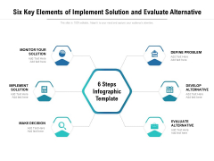 Six Key Elements Of Implement Solution And Evaluate Alternative Ppt PowerPoint Presentation File Professional PDF Six Key Elements Of Implement Solution And Evaluate Alternative Ppt PowerPoint Presentation File Professional PDF