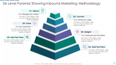 Six Level Pyramid Showing Inbound Marketing Methodology Ideas PDF