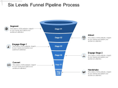 Six Levels Funnel Pipeline Process Ppt PowerPoint Presentation Infographics Smartart