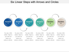 Six Linear Steps With Arrows And Circles Ppt PowerPoint Presentation Infographics Graphics Design PDF Six Linear Steps With Arrows And Circles Ppt PowerPoint Presentation Infographics Graphics Design PDF