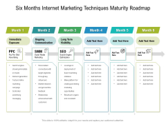 Six Months Internet Marketing Techniques Maturity Roadmap Background Six Months Internet Marketing Techniques Maturity Roadmap Background