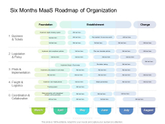 Six Months Maas Roadmap Of Organization Structure