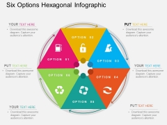 Six Options Hexagonal Infographic Powerpoint Templates Six Options Hexagonal Infographic Powerpoint Templates