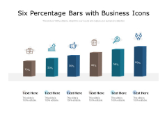 Six Percentage Bars With Business Icons Ppt PowerPoint Presentation File Example