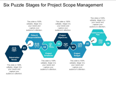 Six Puzzle Stages For Project Scope Management Ppt PowerPoint Presentation Layouts Topics Six Puzzle Stages For Project Scope Management Ppt PowerPoint Presentation Layouts Topics