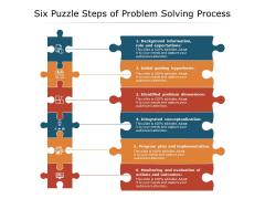 Six Puzzle Steps Of Problem Solving Process Ppt PowerPoint Presentation Styles Examples PDF Six Puzzle Steps Of Problem Solving Process Ppt PowerPoint Presentation Styles Examples PDF