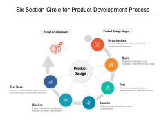 Six Section Circle For Product Development Process Ppt PowerPoint Presentation File Slide Download PDF
