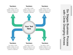 Six Stages Business Process With Circle Diverging Arrows Ppt PowerPoint Presentation Outline Format PDF Six Stages Business Process With Circle Diverging Arrows Ppt PowerPoint Presentation Outline Format PDF