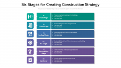 Six Stages For Creating Construction Strategy Ppt PowerPoint Presentation Slides Graphic Images PDF Six Stages For Creating Construction Strategy Ppt PowerPoint Presentation Slides Graphic Images PDF