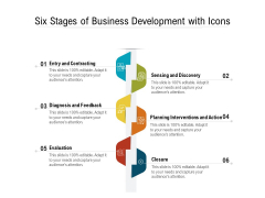 Six Stages Of Business Development With Icons Ppt PowerPoint Presentation Gallery Graphics Pictures PDF Six Stages Of Business Development With Icons Ppt PowerPoint Presentation Gallery Graphics Pictures PDF