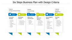 Six Steps Business Plan With Design Criteria Ppt PowerPoint Presentation Gallery Grid PDF Six Steps Business Plan With Design Criteria Ppt PowerPoint Presentation Gallery Grid PDF