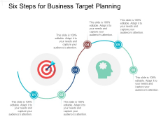 Six Steps For Business Target Planning Ppt PowerPoint Presentation Gallery Icon
