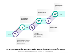Six Steps Layout Showing Tactics For Improving Business Performance Ppt PowerPoint Presentation Infographics Ideas PDF Six Steps Layout Showing Tactics For Improving Business Performance Ppt PowerPoint Presentation Infographics Ideas PDF