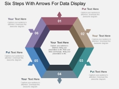 Six Steps With Arrows For Data Display Powerpoint Template Six Steps With Arrows For Data Display Powerpoint Template