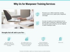 Skill Development Employee Training Why Us For Manpower Training Services Themes PDF Skill Development Employee Training Why Us For Manpower Training Services Themes PDF