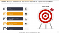 Smart Goals For Human Resource Personal Improvement Plan Ideas PDF