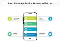 Smart Phone Application Features With Icons Ppt PowerPoint Presentation Infographic Template Slide Download PDF Smart Phone Application Features With Icons Ppt PowerPoint Presentation Infographic Template Slide Download PDF