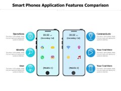 Smart Phones Application Features Comparison Ppt PowerPoint Presentation Styles Graphics Template PDF Smart Phones Application Features Comparison Ppt PowerPoint Presentation Styles Graphics Template PDF