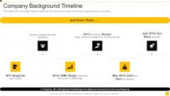 Snapchat Capital Investment Elevator Pitch Deck Company Background Timeline Introduction Pdf Snapchat Capital Investment Elevator Pitch Deck Company Background Timeline Introduction Pdf