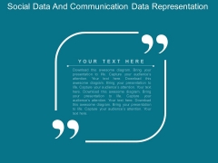 Social Data And Communication Data Representation Powerpoint Template