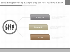 Social Entrepreneurship Example Diagram Ppt Powerpoint Show
